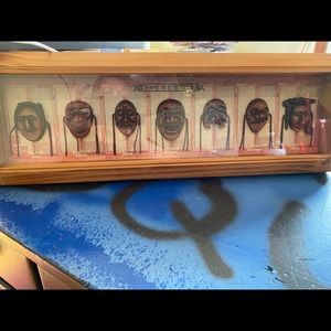 3D Korean masks in shadow box